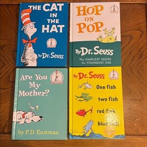 Dr. Seuss kids books | set of 4 vintage hardcover books